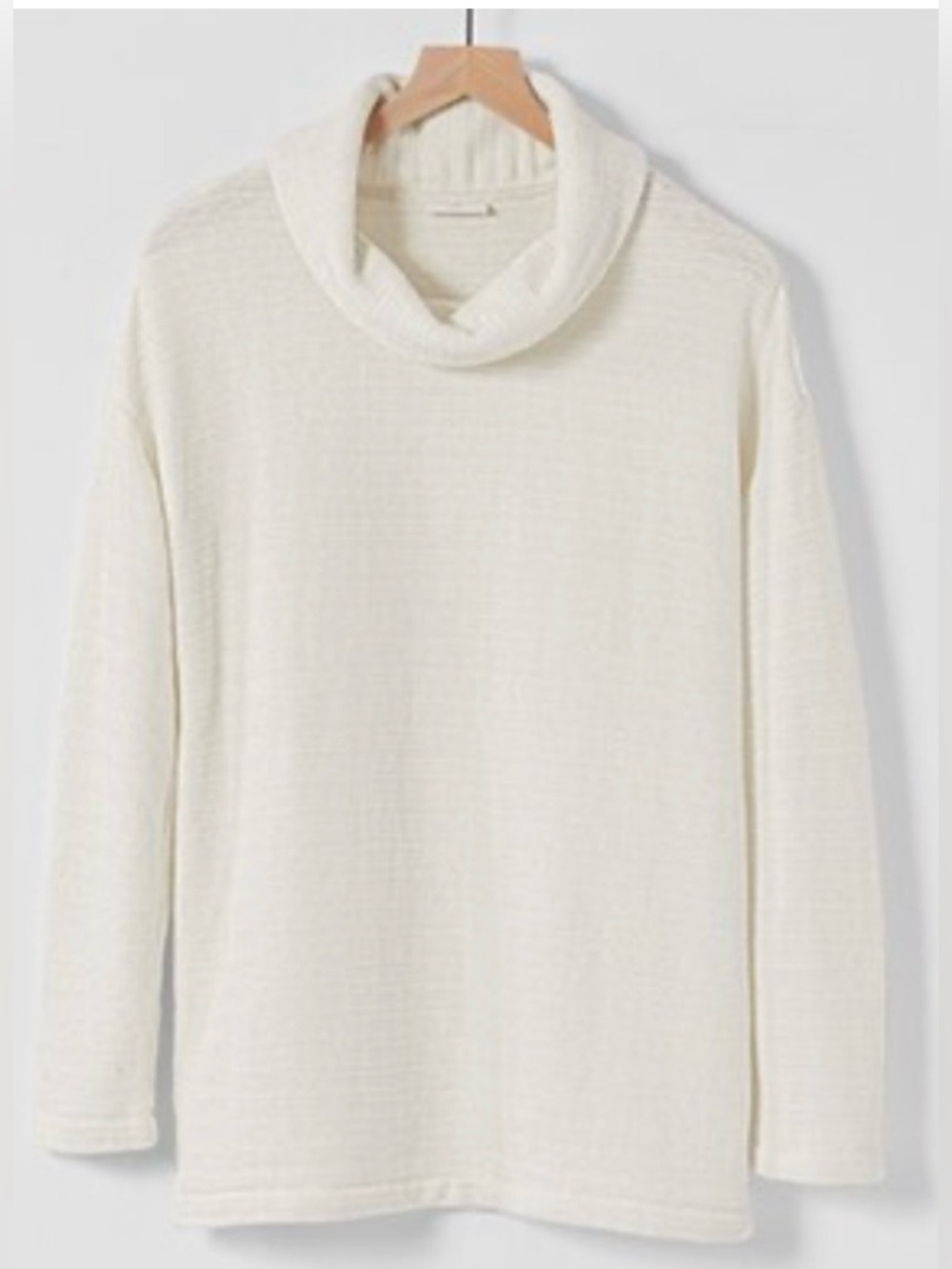 J. Jill Cozy Chenille Cowl Neck Cream Sweater NWT  Small